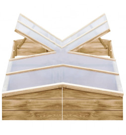 Serres 2 pcs Bois de pin...