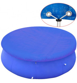 Couverture de piscine ronde...