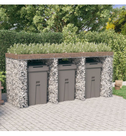 Mur de gabion pour poubelle...