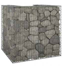 Mur en gabion pour poubelle...
