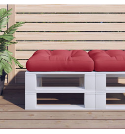 Coussin de palette rouge...