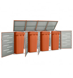 Abri pour quatre poubelles...