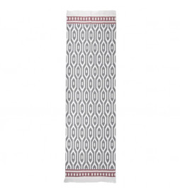 Tapis Gris 80x300 cm Coton