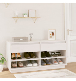 Armoire à chaussures Blanc...