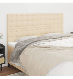 Têtes de lit 4 pcs Crème...