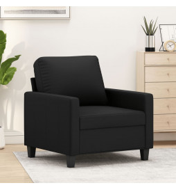 Fauteuil Noir 60 cm Similicuir