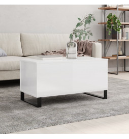 Table basse Blanc brillant...