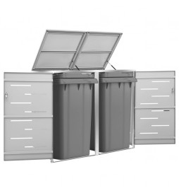 Abri pour deux poubelles...