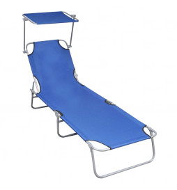 Chaise longue pliable avec...