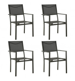 Chaises de jardin 4 pcs...