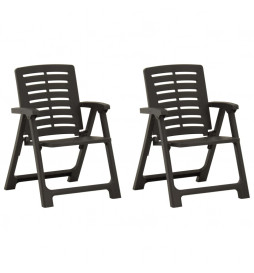 Chaises de jardin 2 pcs...