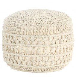 Pouf fait à la main en...