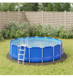 Bâche de piscine gris clair...