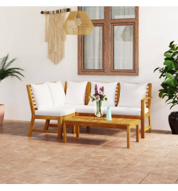 Salon de jardin 4 pcs avec...