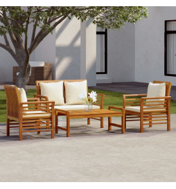 Salon de jardin 4 pcs avec...