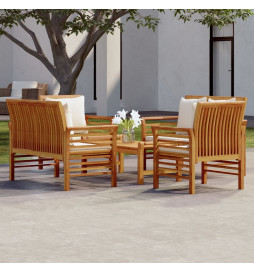 Salon de jardin 5 pcs avec...