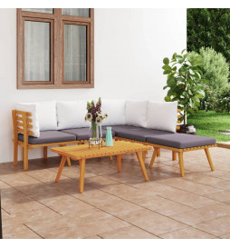 Salon de jardin 6 pcs avec...