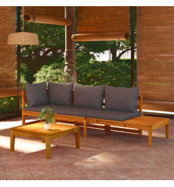 Salon de jardin 3 pcs avec...