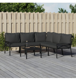 Salon de jardin 6 pcs avec...