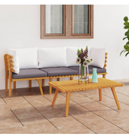 Salon de jardin 3 pcs avec...