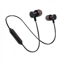 Ecouteurs Bluetooth Metal avec Telecommande pour Smartphone Sans Fil Bouton Son Kit Main Libre INTRA-AURICULAIRE Universel
