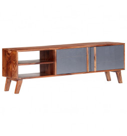 Meuble TV Gris 140x30x45 cm...