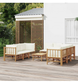 Salon de jardin 9 pcs avec...