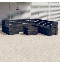 Salon palette de jardin 9...