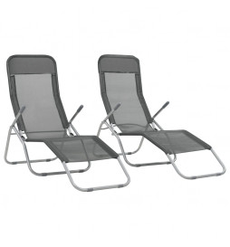Chaises longues pliables 2...
