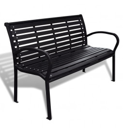 Banc de jardin 125 cm acier...