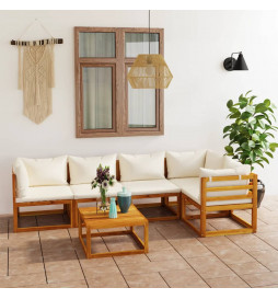 Salon de jardin 6 pcs avec...
