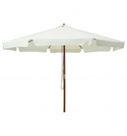 Parasol avec mât en bois...