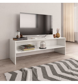 Meuble TV Blanc brillant...