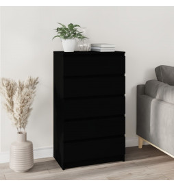 Commode Noir 60x36x103 cm...
