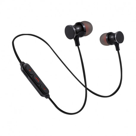 Ecouteurs Bluetooth Metal avec Telecommande pour Smartphone Sans Fil Bouton Son Kit Main Libre INTRA-AURICULAIRE Universel