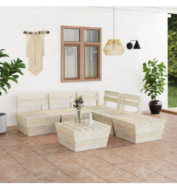 Salon de jardin palette 6...