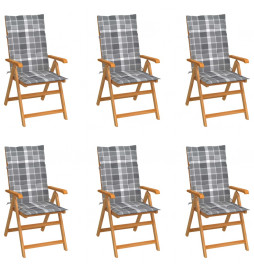 Chaises de jardin 6 pcs...