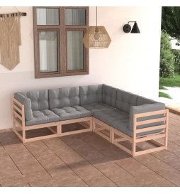 Salon de jardin 5 pcs avec...