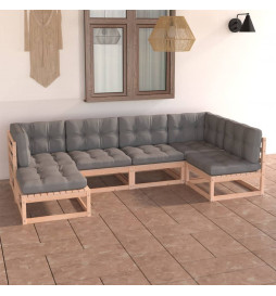 Salon de jardin 6 pcs avec...
