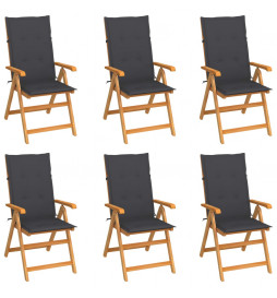 Chaises de jardin 6 pcs...