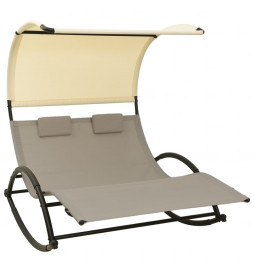 Chaise longue double avec...