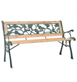 Banc de jardin 122 cm Bois
