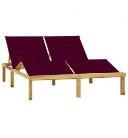 Chaise longue double et...