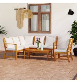 Salon de jardin 5 pcs avec...