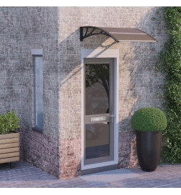 Auvent de porte Noir 100x80...