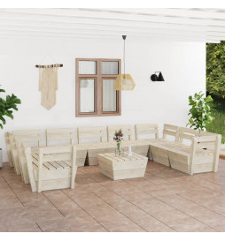 Salon de jardin palette 10...