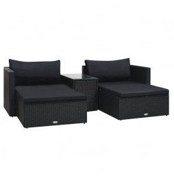 Salon de jardin 5 pcs avec...