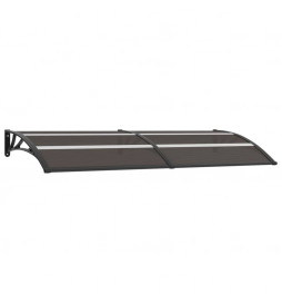 Auvent de porte Noir 240x80...