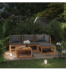 Salon de jardin 5 pcs avec...