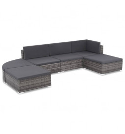 Salon de jardin 6 pcs avec...